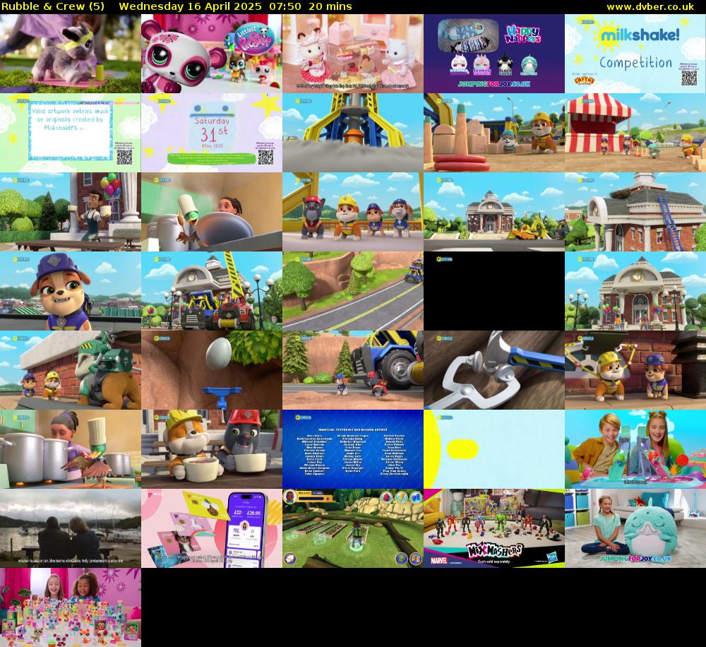 Rubble & Crew (5) Wednesday 16 April 2025 07:50 - 08:10