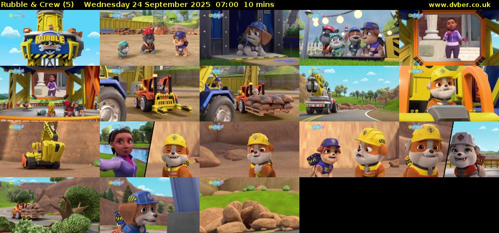 Rubble & Crew (5) Wednesday 24 September 2025 07:00 - 07:10