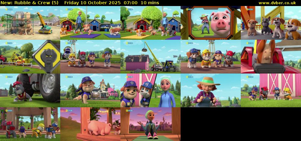 Rubble & Crew (5) Friday 10 October 2025 07:00 - 07:10