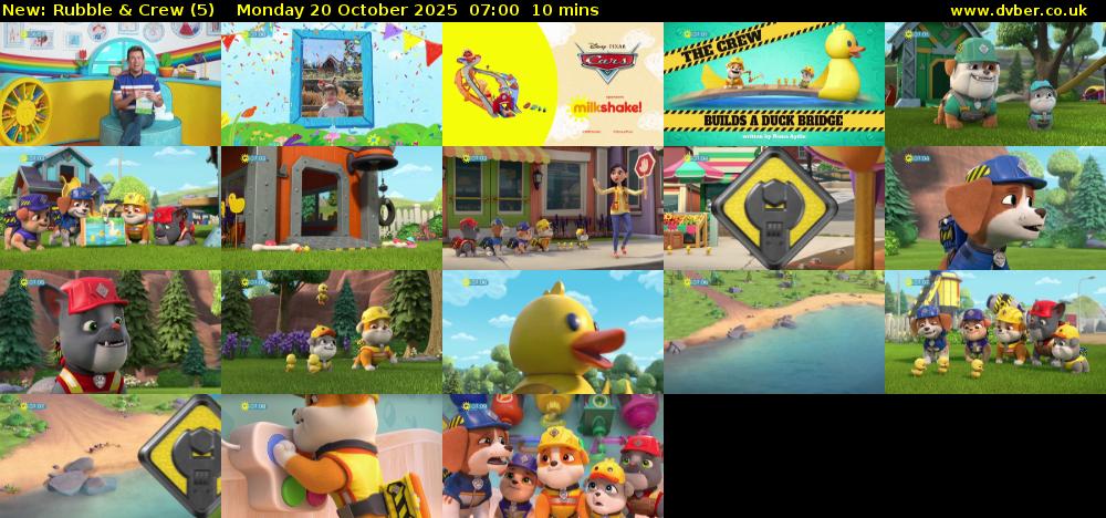 Rubble & Crew (5) Monday 20 October 2025 07:00 - 07:10