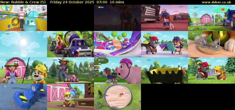 Rubble & Crew (5) Friday 24 October 2025 07:00 - 07:10