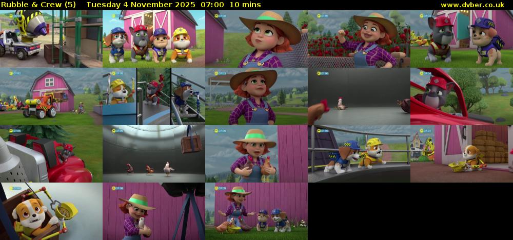 Rubble & Crew (5) Tuesday 4 November 2025 07:00 - 07:10