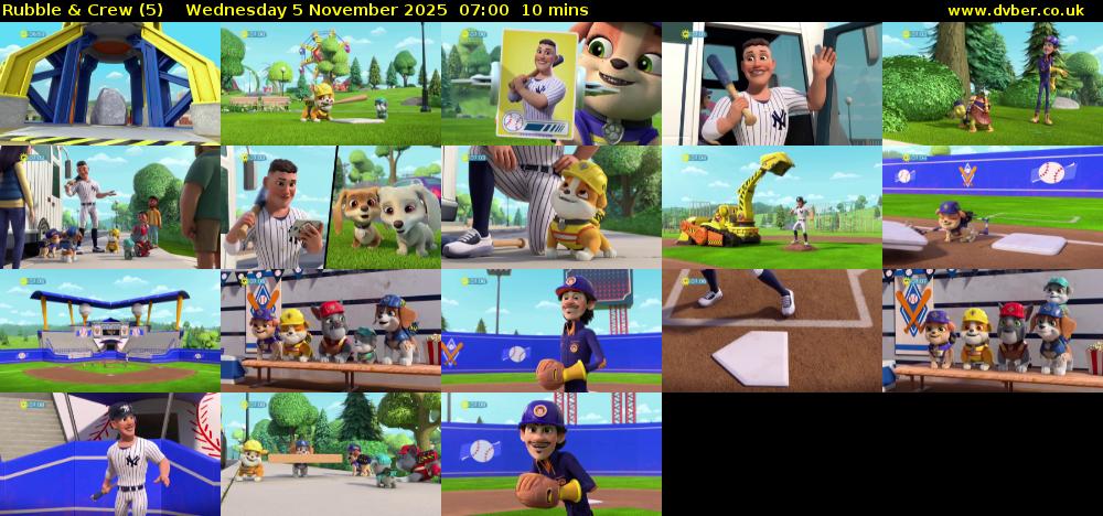 Rubble & Crew (5) Wednesday 5 November 2025 07:00 - 07:10