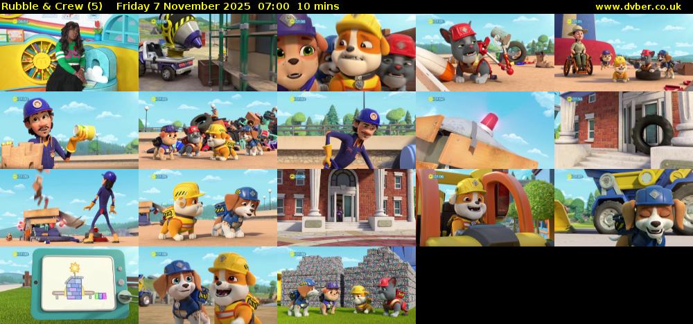 Rubble & Crew (5) Friday 7 November 2025 07:00 - 07:10