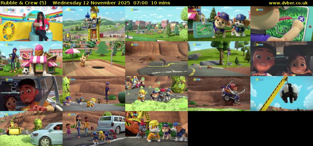 Rubble & Crew (5) Wednesday 12 November 2025 07:00 - 07:10