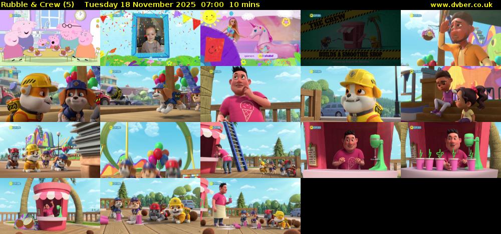 Rubble & Crew (5) Tuesday 18 November 2025 07:00 - 07:10