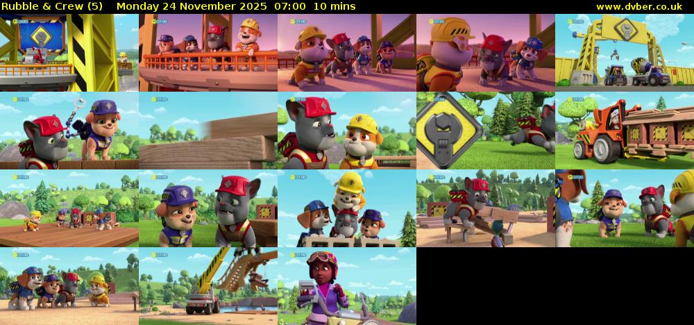 Rubble & Crew (5) Monday 24 November 2025 07:00 - 07:10