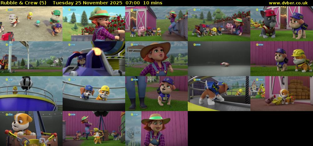 Rubble & Crew (5) Tuesday 25 November 2025 07:00 - 07:10