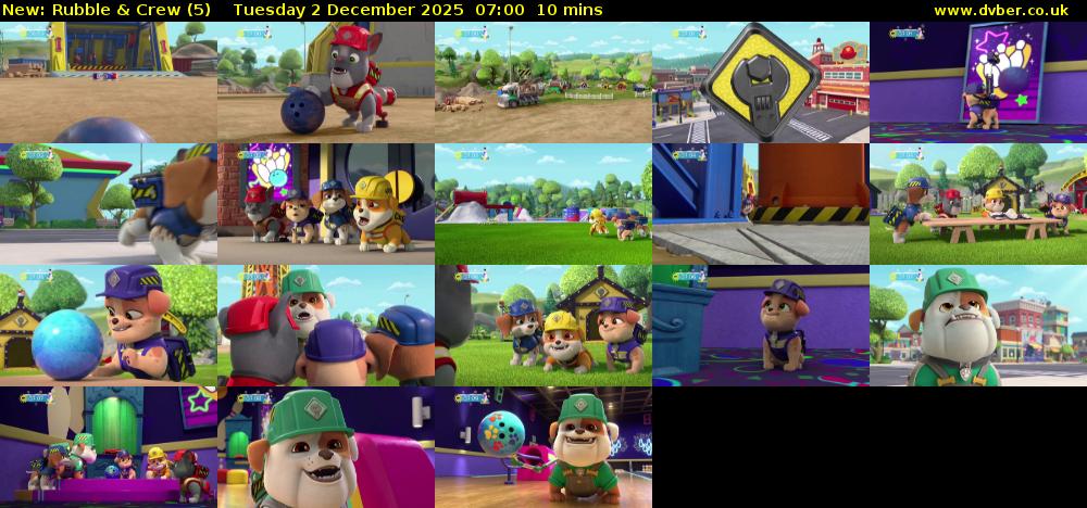 Rubble & Crew (5) Tuesday 2 December 2025 07:00 - 07:10