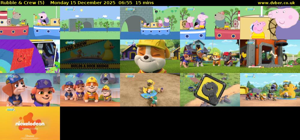 Rubble & Crew (5) Monday 15 December 2025 06:55 - 07:10