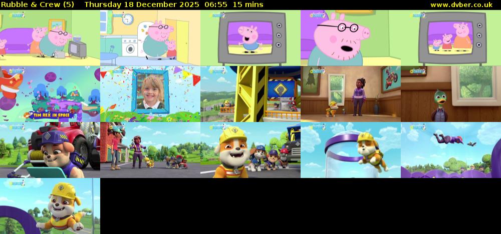 Rubble & Crew (5) Thursday 18 December 2025 06:55 - 07:10