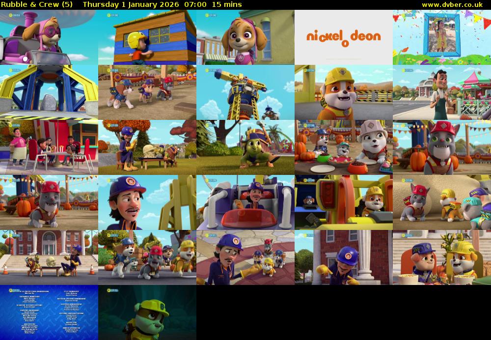 Rubble & Crew (5) Thursday 1 January 2026 07:00 - 07:15