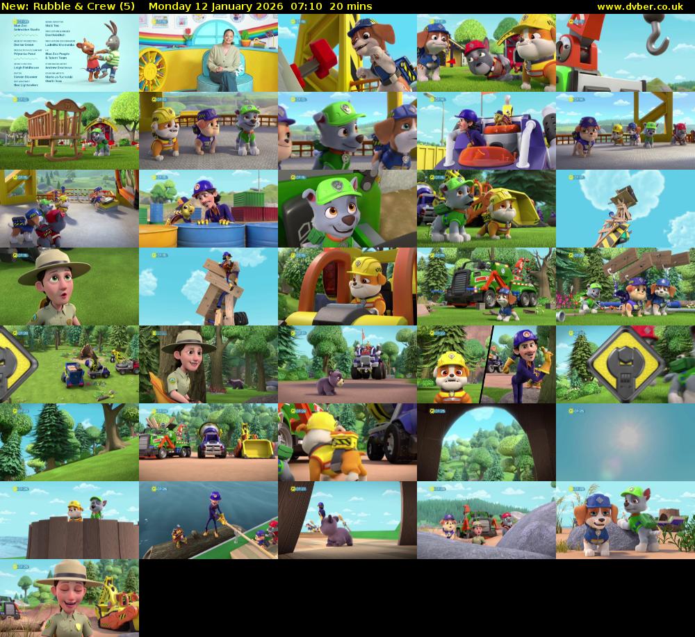 Rubble & Crew (5) Monday 12 January 2026 07:10 - 07:30