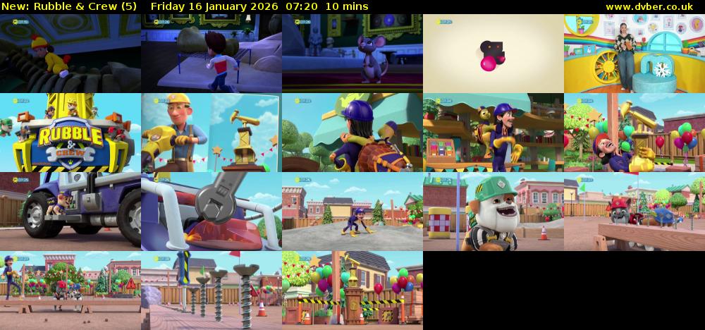 Rubble & Crew (5) Friday 16 January 2026 07:20 - 07:30