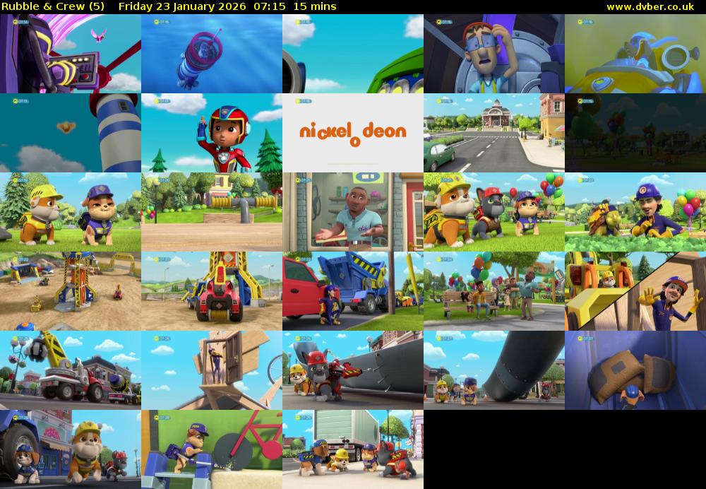 Rubble & Crew (5) Friday 23 January 2026 07:15 - 07:30