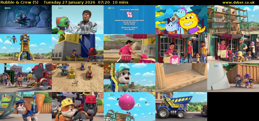 Rubble & Crew (5) Tuesday 27 January 2026 07:20 - 07:30