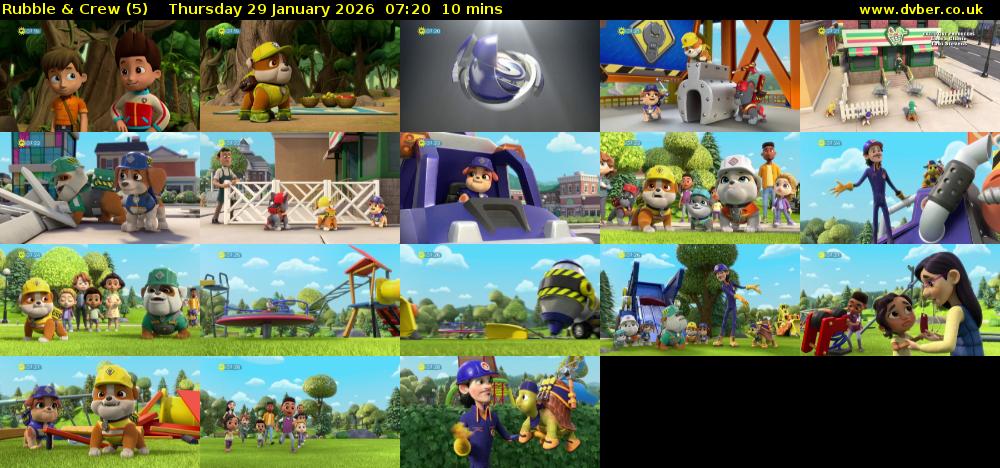 Rubble & Crew (5) Thursday 29 January 2026 07:20 - 07:30