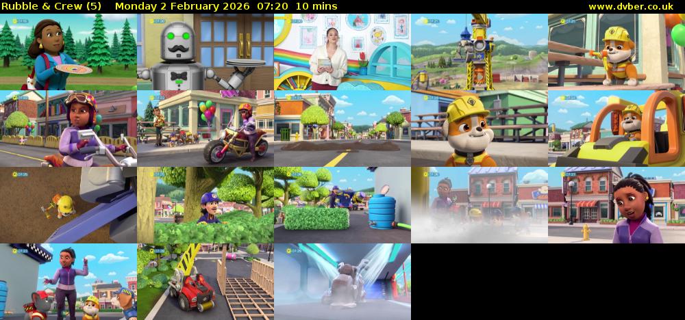 Rubble & Crew (5) Monday 2 February 2026 07:20 - 07:30