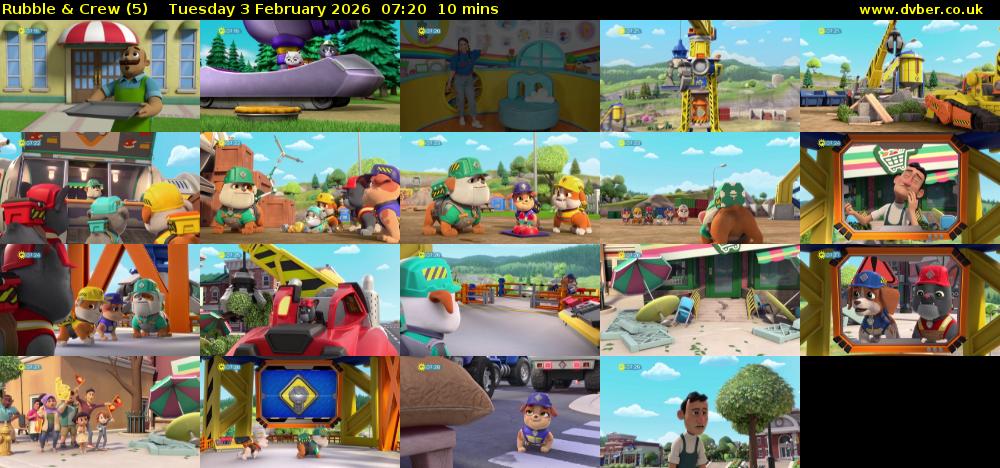 Rubble & Crew (5) Tuesday 3 February 2026 07:20 - 07:30