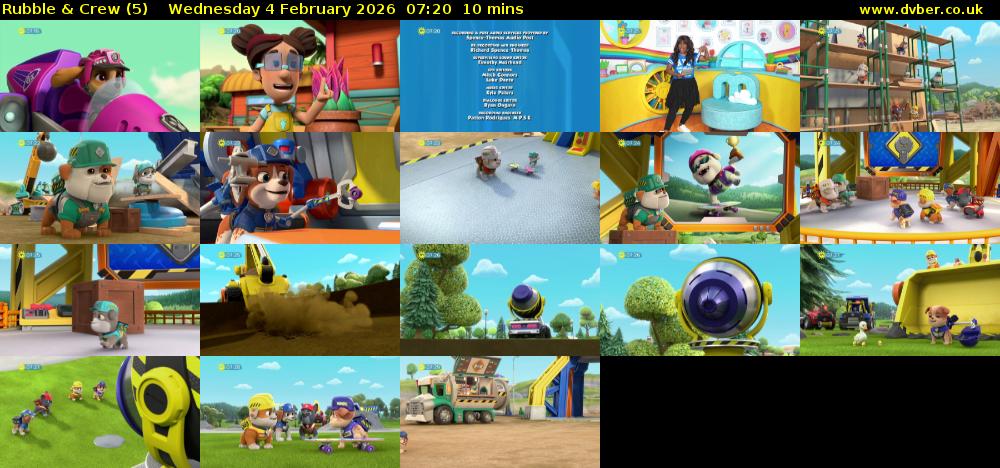 Rubble & Crew (5) Wednesday 4 February 2026 07:20 - 07:30