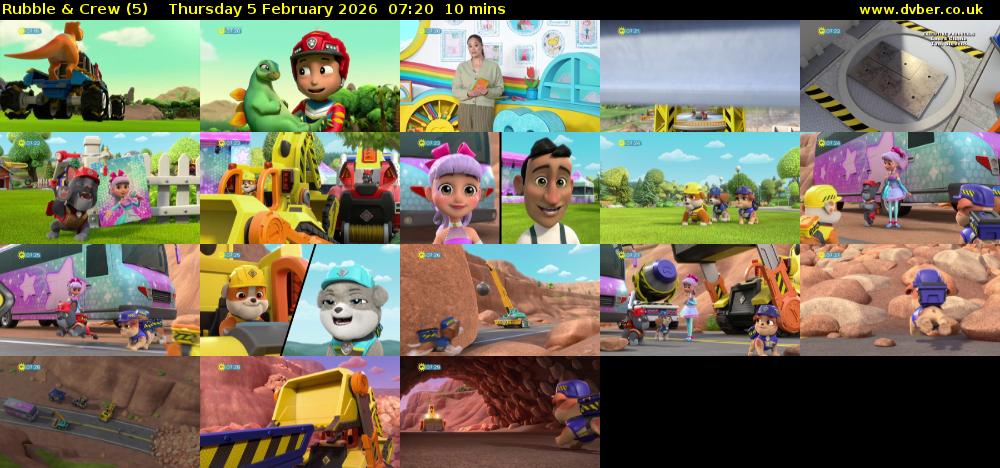 Rubble & Crew (5) Thursday 5 February 2026 07:20 - 07:30