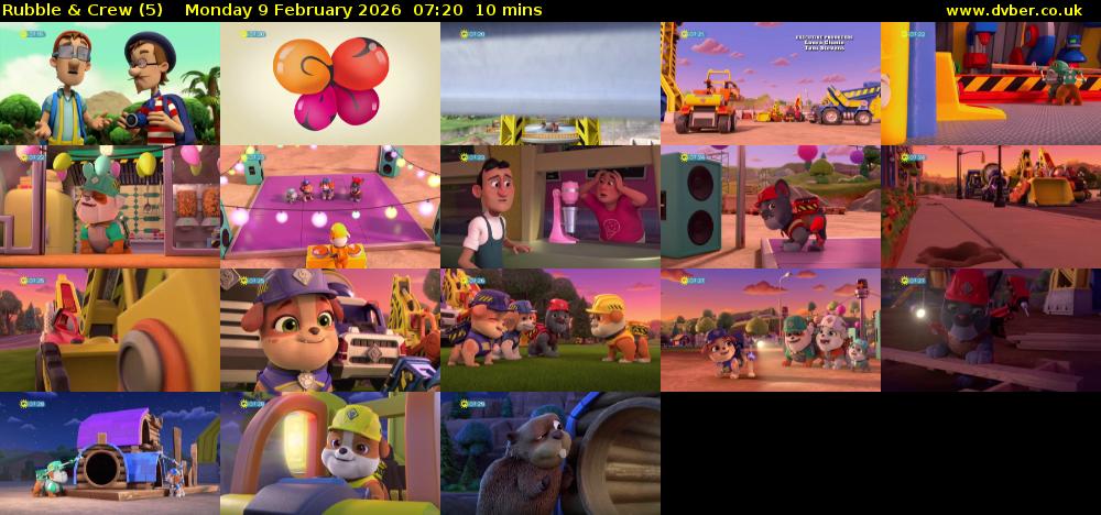 Rubble & Crew (5) Monday 9 February 2026 07:20 - 07:30