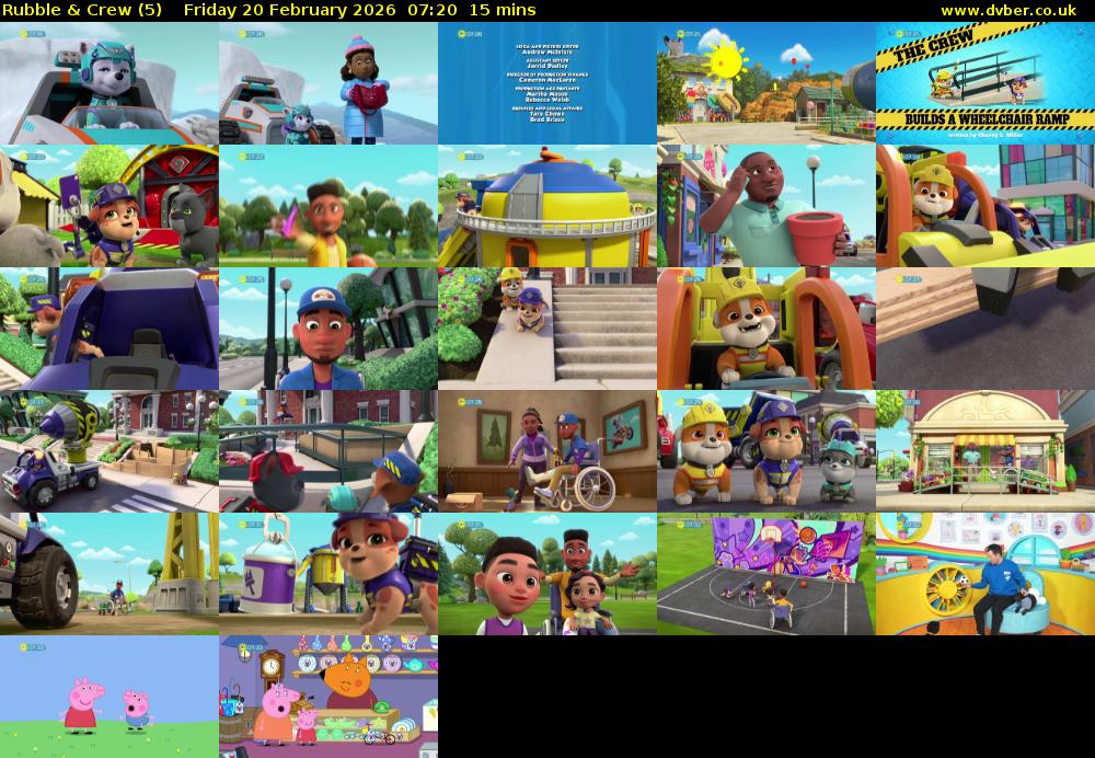 Rubble & Crew (5) Friday 20 February 2026 07:20 - 07:35