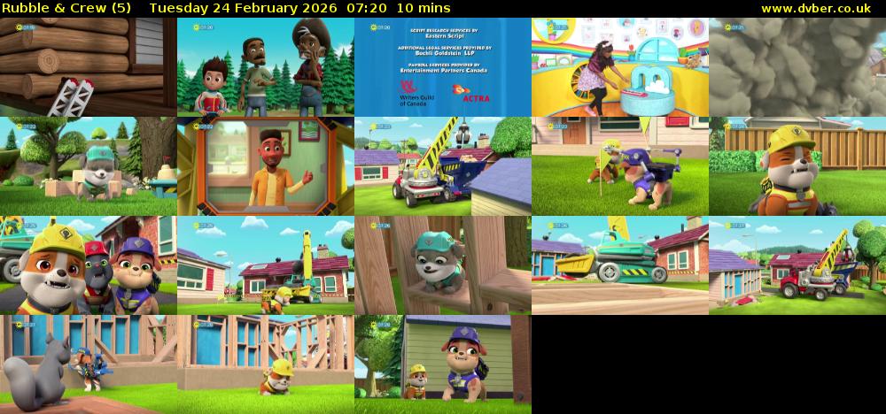 Rubble & Crew (5) Tuesday 24 February 2026 07:20 - 07:30