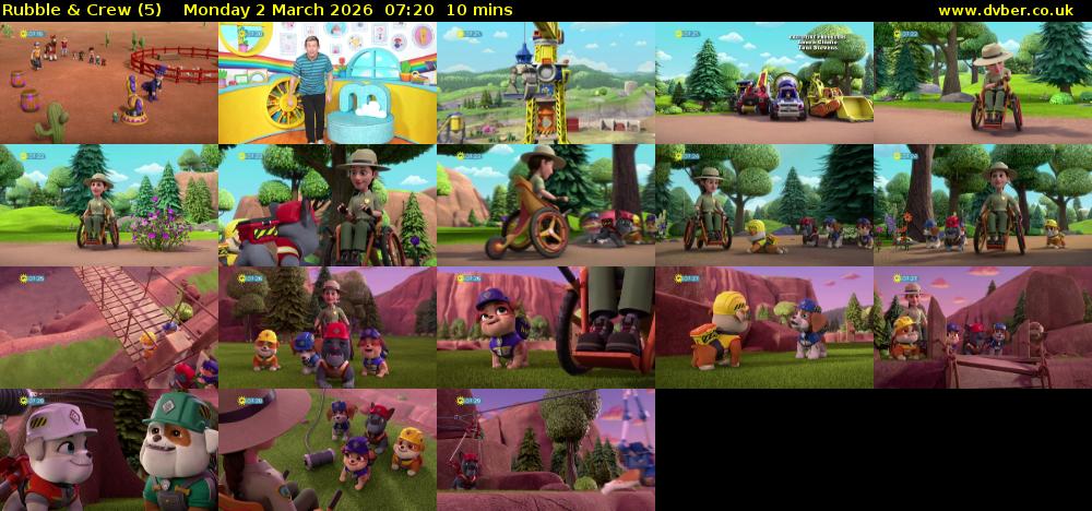 Rubble & Crew (5) Monday 2 March 2026 07:20 - 07:30