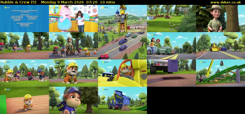 Rubble & Crew (5) Monday 9 March 2026 07:20 - 07:30