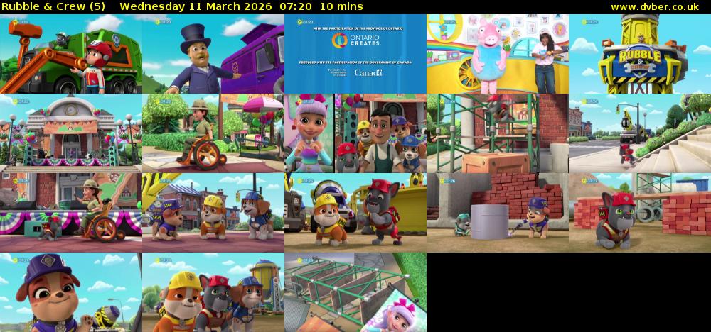 Rubble & Crew (5) Wednesday 11 March 2026 07:20 - 07:30