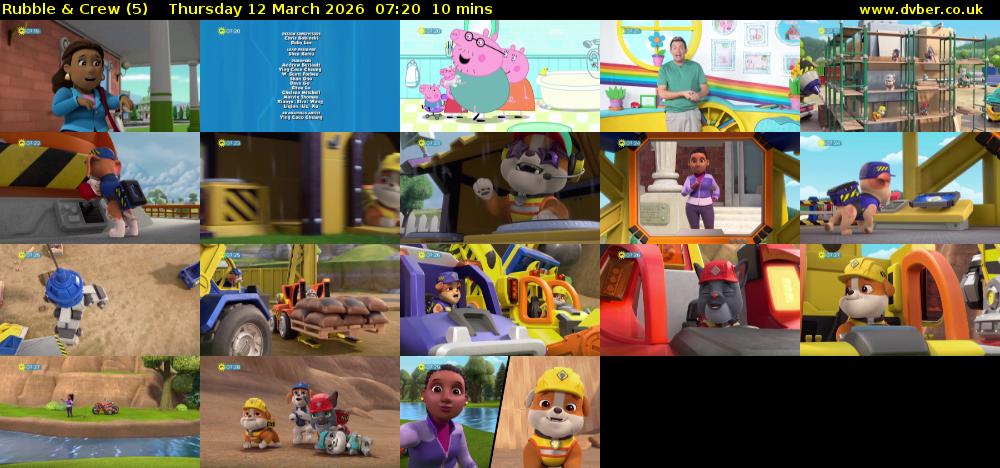 Rubble & Crew (5) Thursday 12 March 2026 07:20 - 07:30