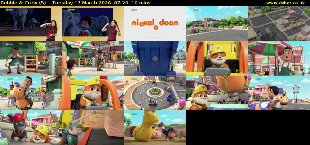 Rubble & Crew (5) Tuesday 17 March 2026 07:20 - 07:30