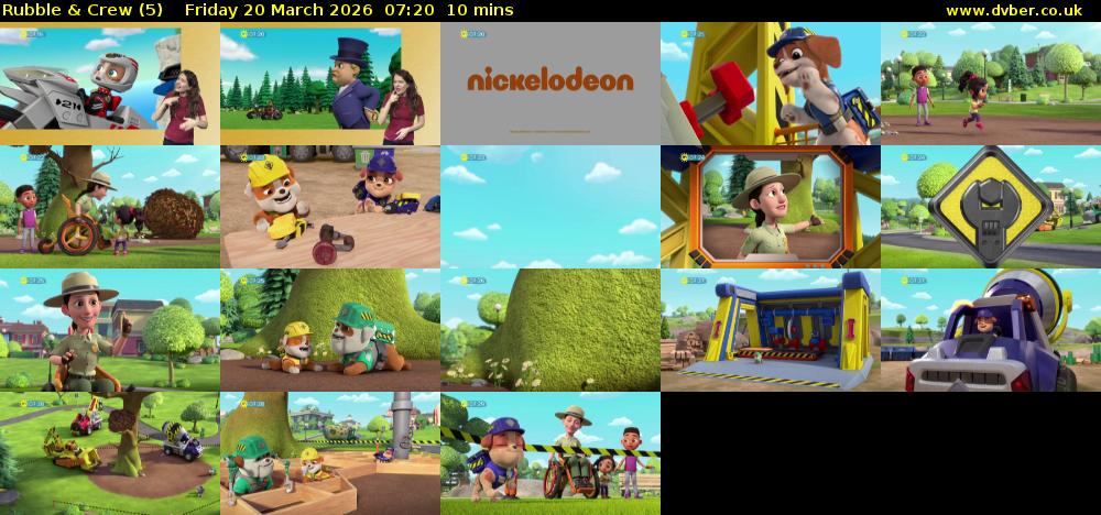 Rubble & Crew (5) Friday 20 March 2026 07:20 - 07:30