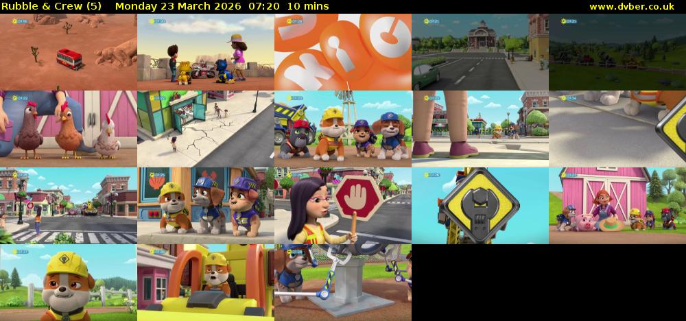 Rubble & Crew (5) Monday 23 March 2026 07:20 - 07:30