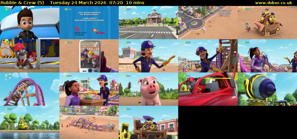 Rubble & Crew (5) Tuesday 24 March 2026 07:20 - 07:30