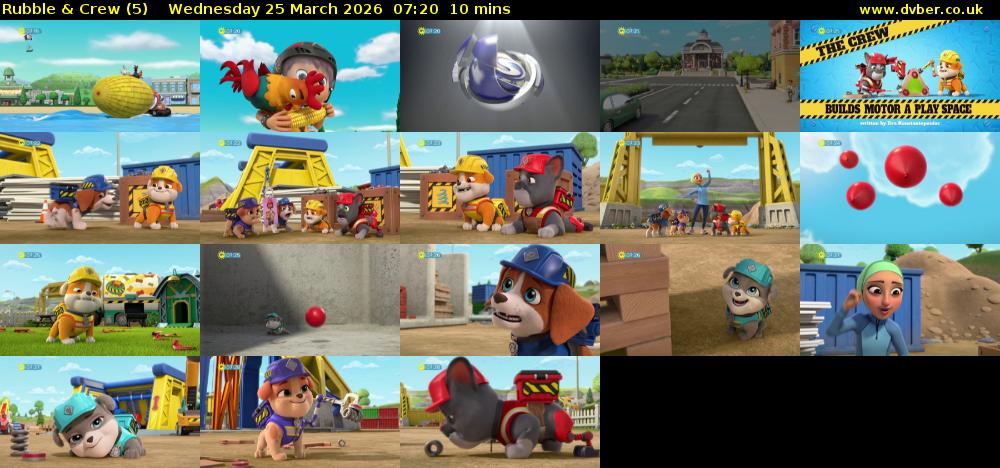 Rubble & Crew (5) Wednesday 25 March 2026 07:20 - 07:30