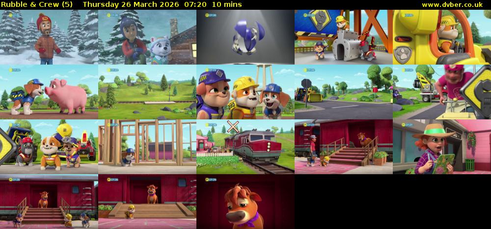 Rubble & Crew (5) Thursday 26 March 2026 07:20 - 07:30