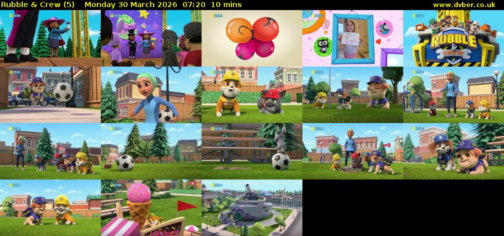 Rubble & Crew (5) Monday 30 March 2026 07:20 - 07:30