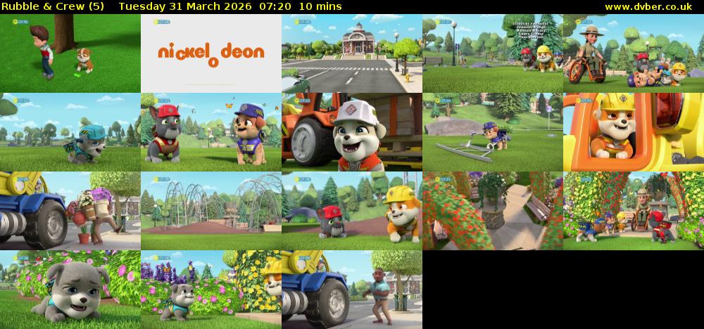 Rubble & Crew (5) Tuesday 31 March 2026 07:20 - 07:30