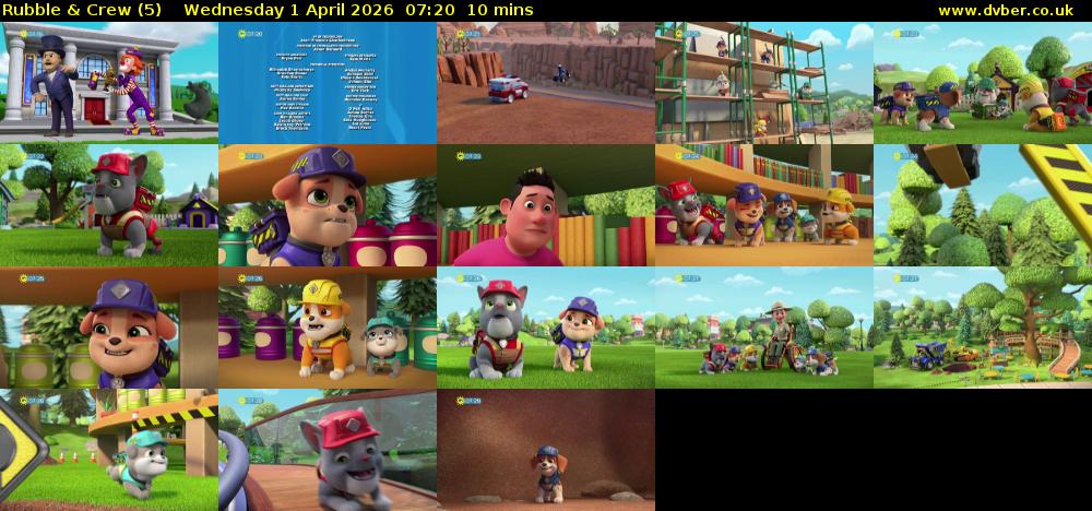 Rubble & Crew (5) Wednesday 1 April 2026 07:20 - 07:30