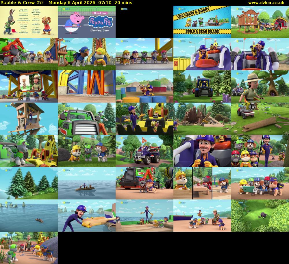 Rubble & Crew (5) Monday 6 April 2026 07:10 - 07:30