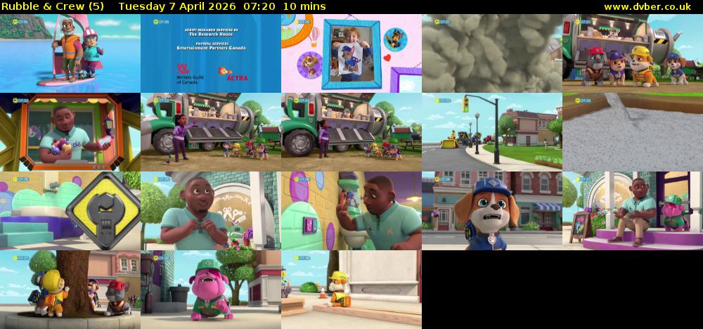 Rubble & Crew (5) Tuesday 7 April 2026 07:20 - 07:30