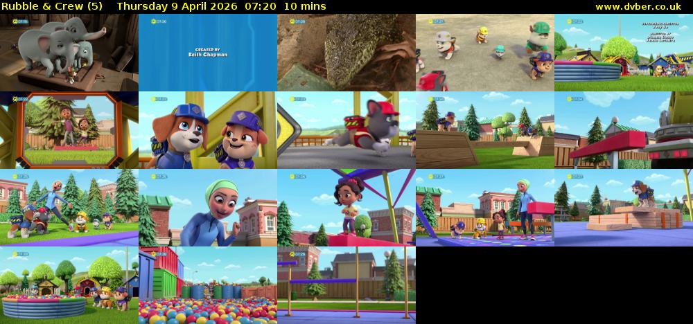 Rubble & Crew (5) Thursday 9 April 2026 07:20 - 07:30