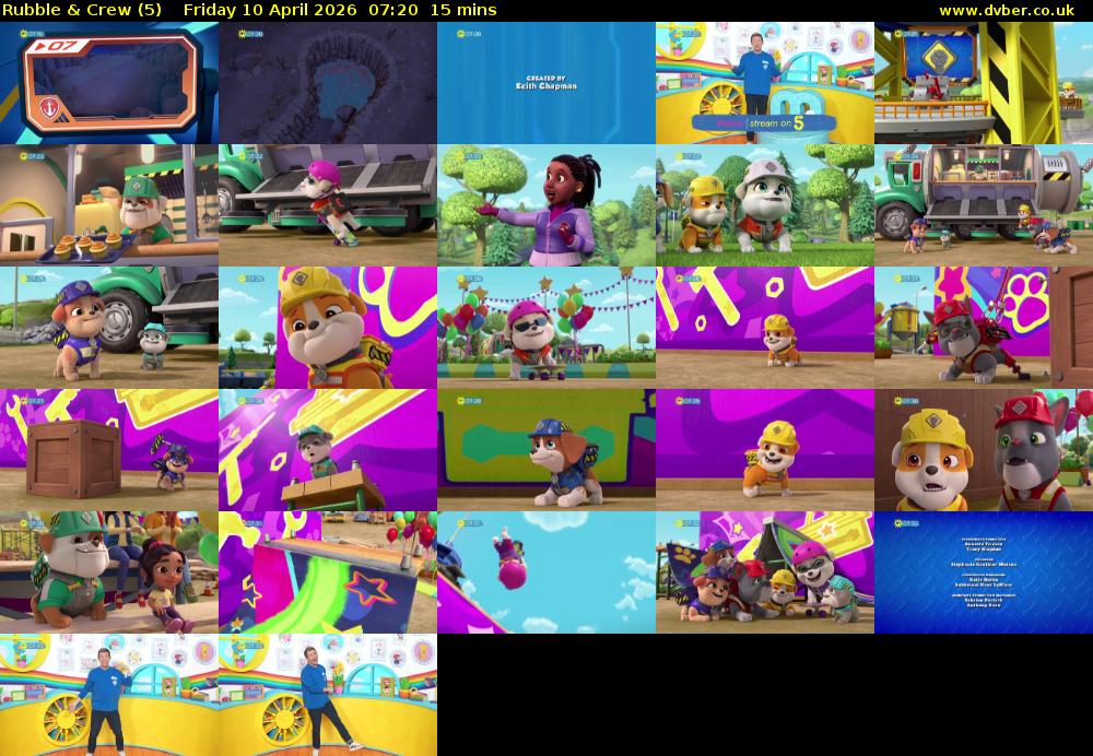 Rubble & Crew (5) Friday 10 April 2026 07:20 - 07:35