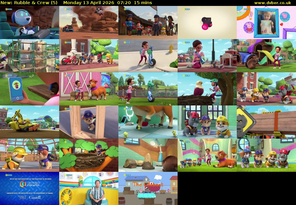 Rubble & Crew (5) Monday 13 April 2026 07:20 - 07:35