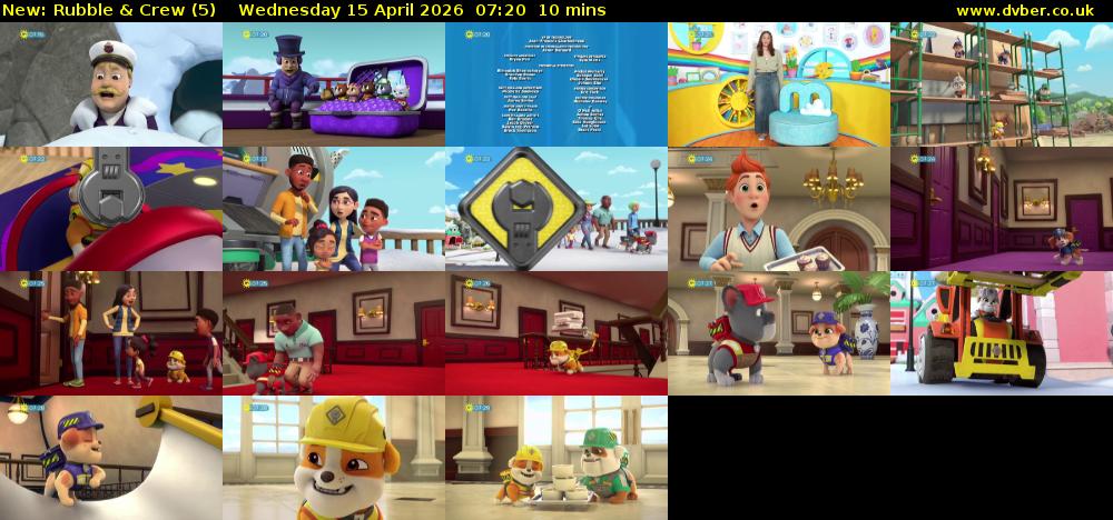 Rubble & Crew (5) Wednesday 15 April 2026 07:20 - 07:30