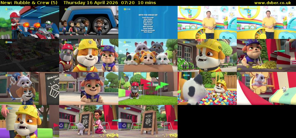 Rubble & Crew (5) Thursday 16 April 2026 07:20 - 07:30
