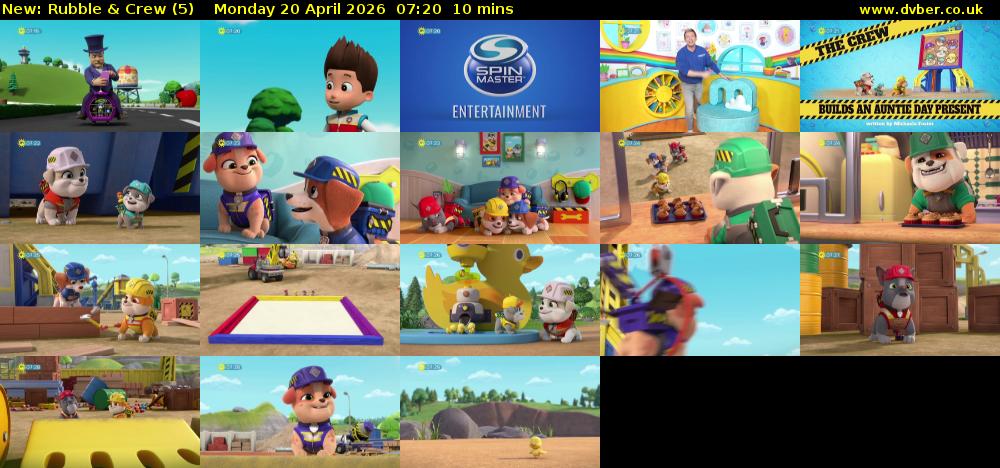 Rubble & Crew (5) Monday 20 April 2026 07:20 - 07:30