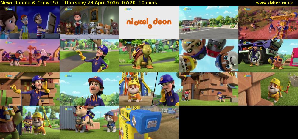 Rubble & Crew (5) Thursday 23 April 2026 07:20 - 07:30